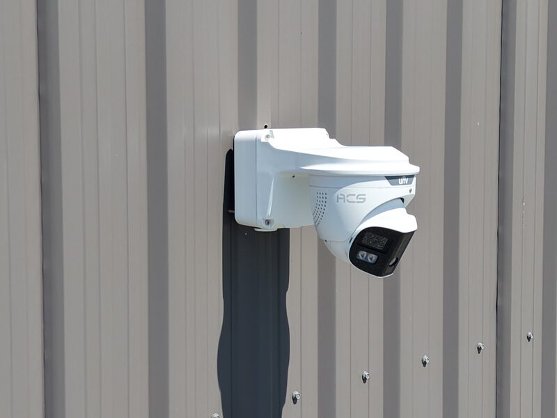 ACS camera mounted on metal siding