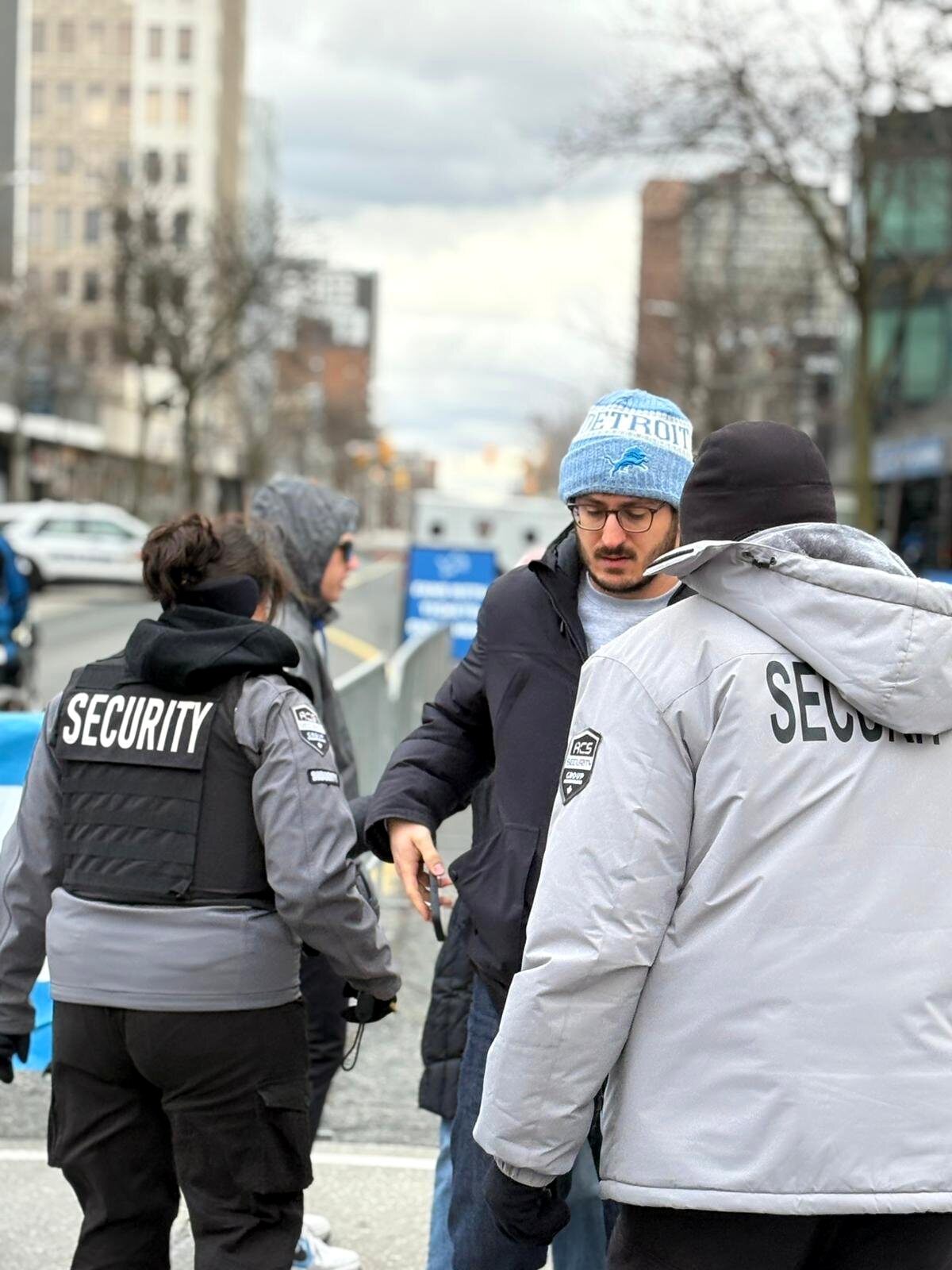 ACS guards working a downtown event