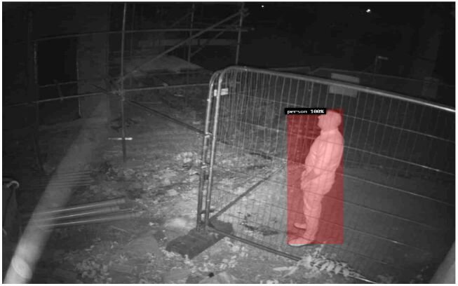 ACS camera feed monitoring a yard gate and access point