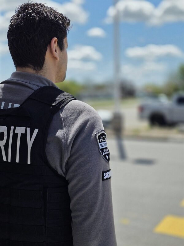 ACS Physical Security guard standing post